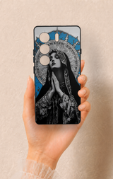 Tecno Camon 40 4G Uyumlu Rahibe Desenli Silikon Kılıf