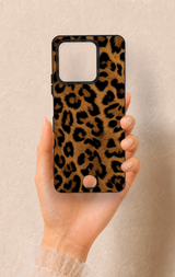 Reeder S71 Uyumlu Koyu Leopar Deri Desenli Silikon Kılıf