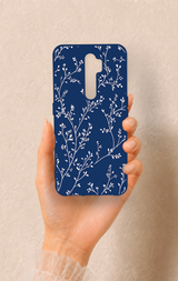 Oppo A5 2020 Uyumlu İnce Yaprak Dalı Desenli Silikon Kılıf