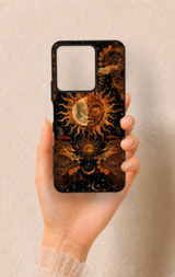 Vivo Y35 Uyumlu Mistik Güneş Desenli Silikon Kılıf