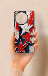 Realme 11 Uyumlu Star Flag Desenli Silikon Kılıf