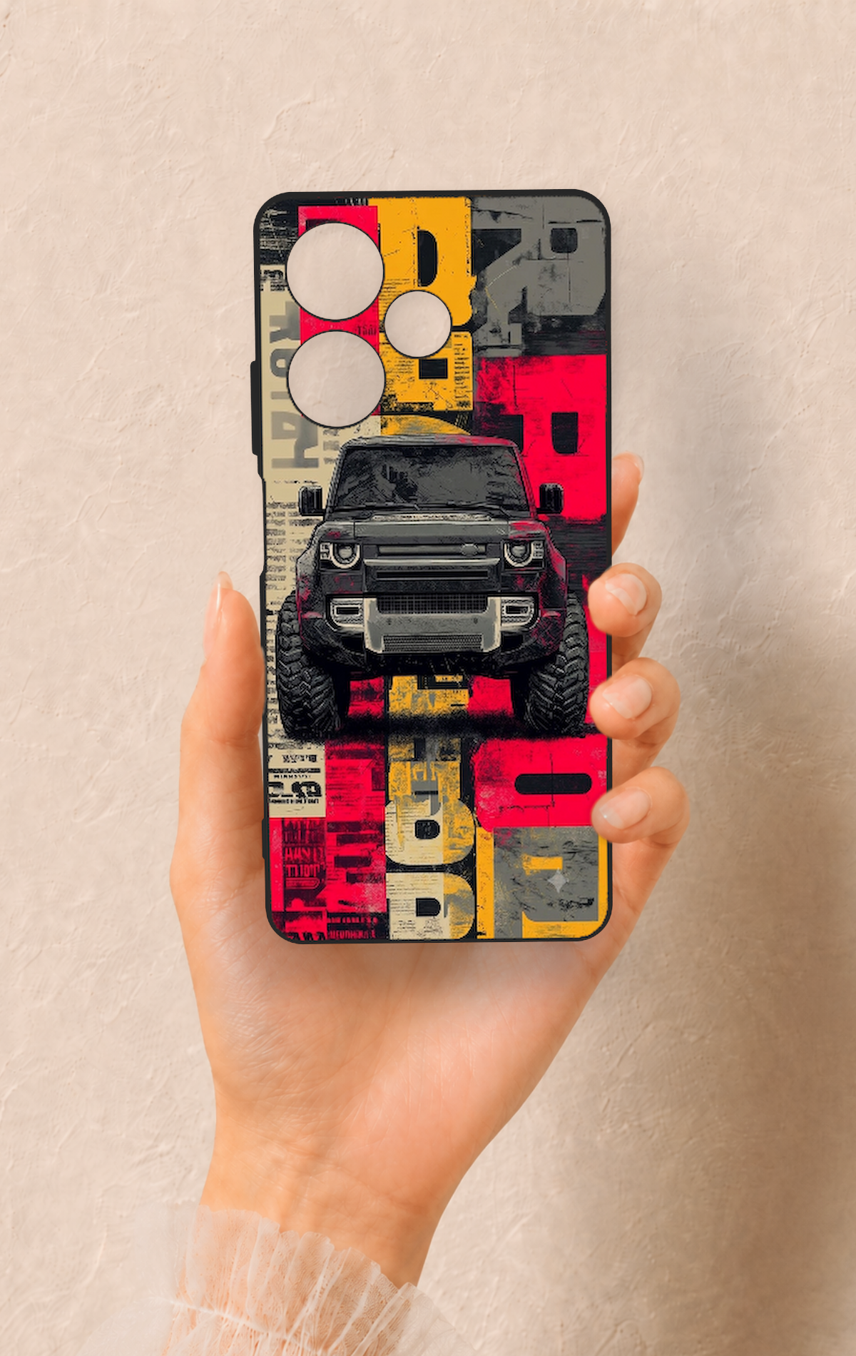 İnfinix Hot 30 Uyumlu Defender Truck Desenli Silikon Kılıf