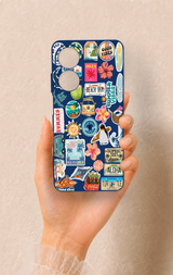 Oppo A60 Uyumlu Summer Vibes Desenli Silikon Kılıf