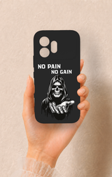 Honor 600 Uyumlu No Pain No Gain Desenli Silikon Kılıf
