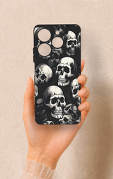 Tecno Spark 10 Pro Uyumlu Kuru Kafa Desenli Silikon Kılıf