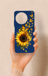 Realme 11 Uyumlu Ayçiçeği Desenli Silikon Kılıf