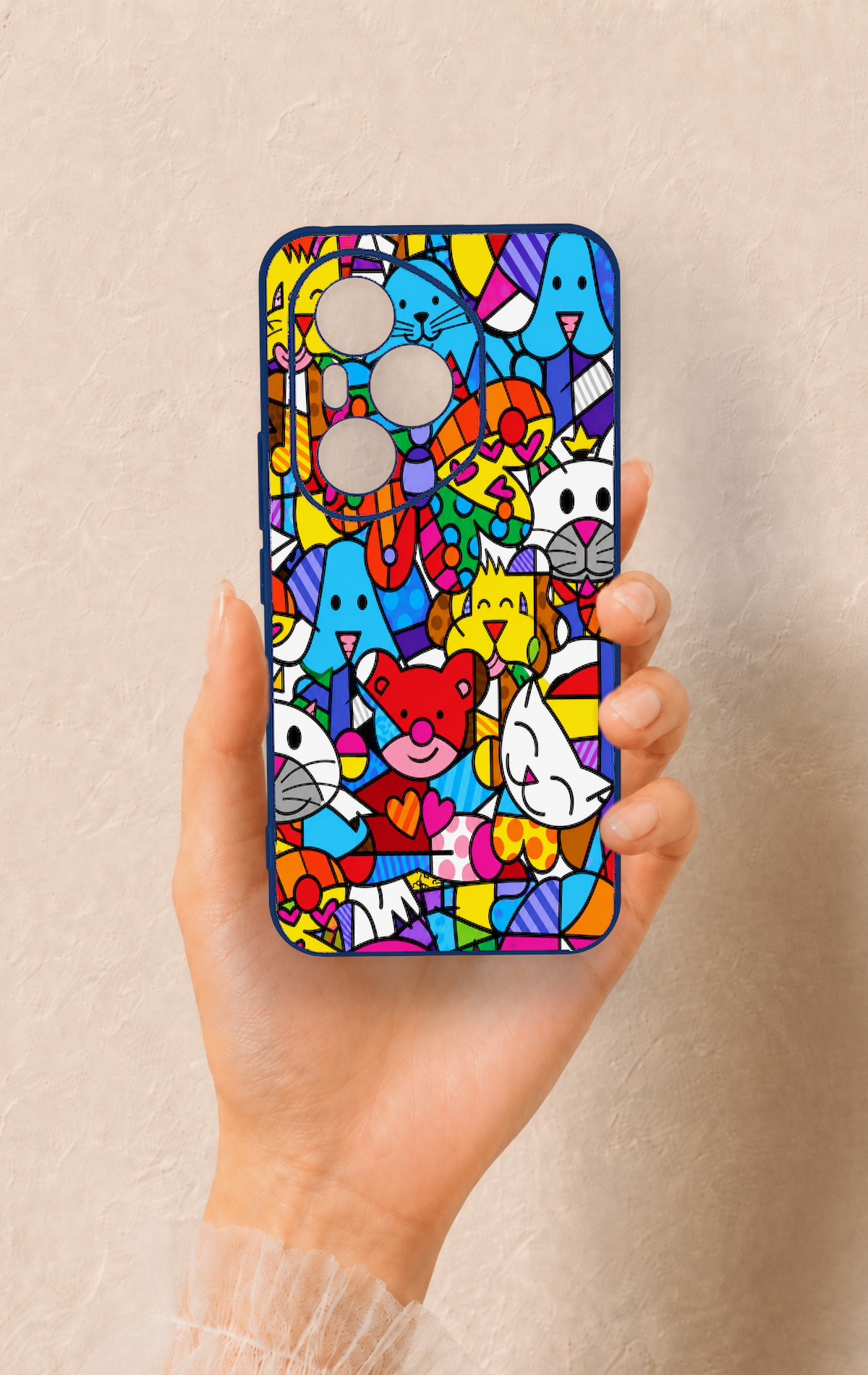 Honor 400 Pro Uyumlu Britto Garden Desenli Silikon Kılıf