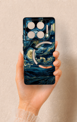 İnfinix Gt 20 Pro Uyumlu Yıldızlı Gece Desenli Silikon Kılıf