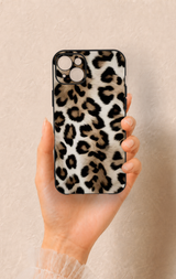 iPhone 14 Plus/15 Plus Uyumlu Leopar Derisi Desenli Silikon Kılıf