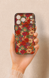 iPhone 17 Pro Max Uyumlu Pastel Çiçek Bahçesi Desenli Silikon Kılıf
