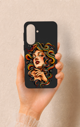 Samsung A37 Uyumlu Medusa Desenli Silikon Kılıf