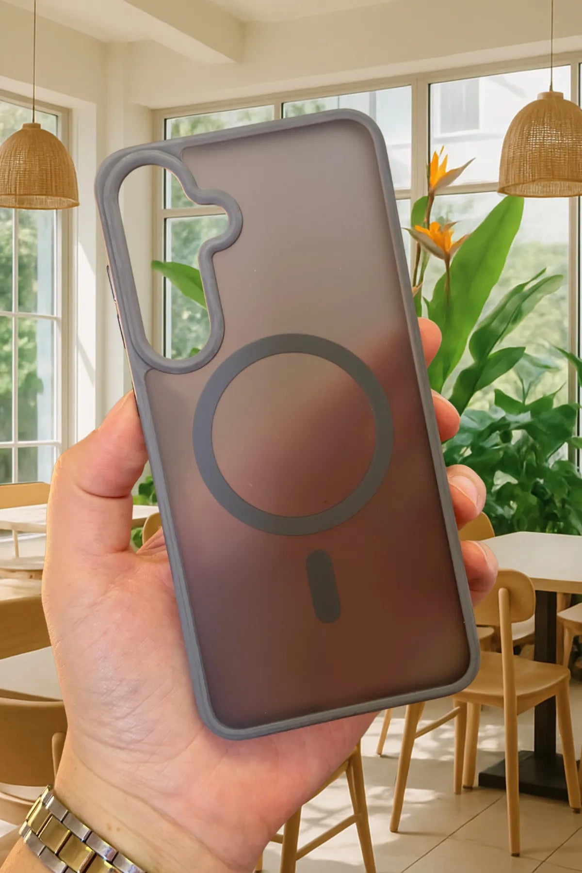 Samsung Galaxy S25 Magsafe Uyumlu Mat Kamera Korumalı Renkli Vio Kılıf