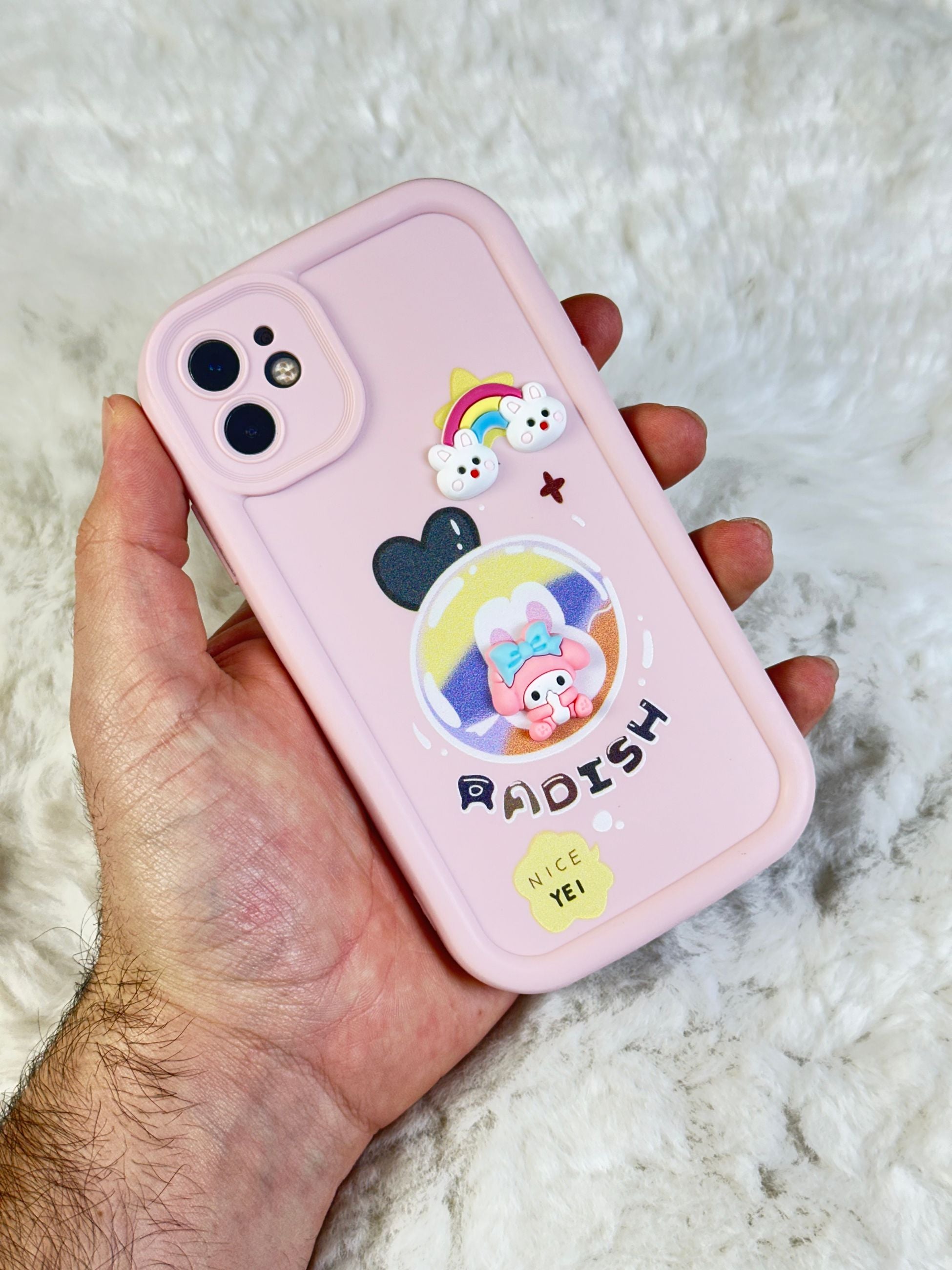 iPhone 11 Minimalist Desenli Tatlı Pot Pourri Kılıf