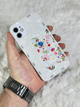 iPhone 11 Çiçekli Ayıcıklı Mumila Kılıf