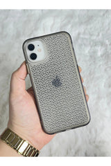 iPhone 11 Şeffaf Renkli Airbagli Parlak Taşlı Tasarımlı Snow Kılıf
