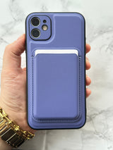 iPhone 11 Deri Magnetik Kartlıklı Kamera Korumalı Kartlıklı Kılıf