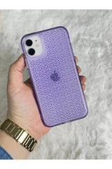 iPhone 11 Şeffaf Renkli Airbagli Parlak Taşlı Tasarımlı Snow Kılıf