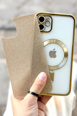 iPhone 11 Magsafe Özellikli Simli Kamera Korumalı Shimmer Kılıfı