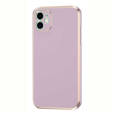 iPhone 12 Gold Kenarlı Parlak Bark Kılıf