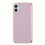 iPhone 12 Gold Kenarlı Parlak Bark Kılıf