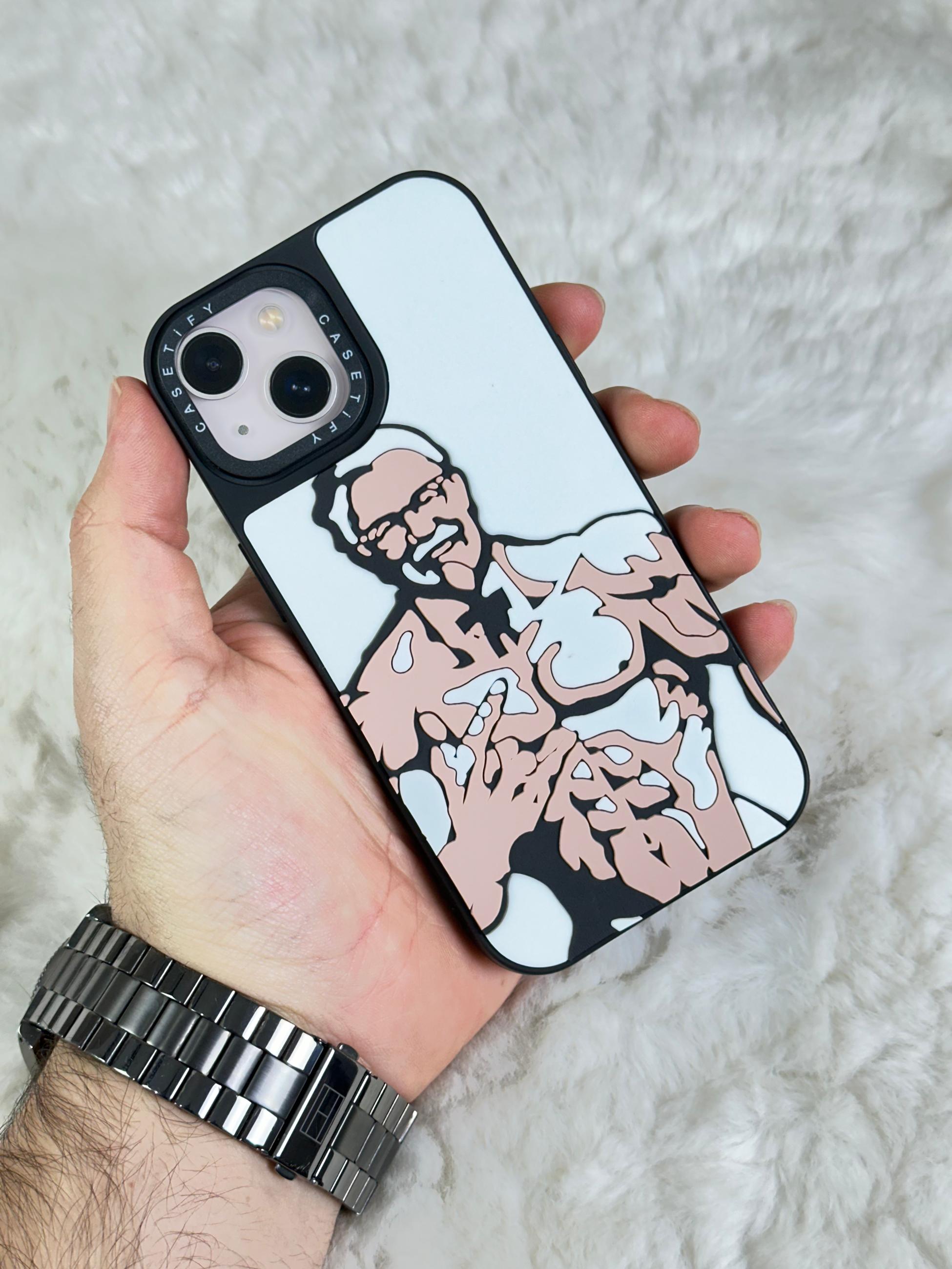 iPhone 15 Stylish Kabartmalı Kılıf