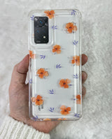 Redmi Note 11 Pro Şeffaf Çiçek Desenli Kamera Korumalı Manolya Kılıf