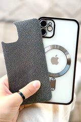 iPhone 11 Magsafe Özellikli Simli Kamera Korumalı Shimmer Kılıfı
