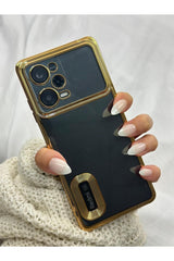Xiaomi Redmi Note 12 Pro 5g Kamera Korumalı Şeffaf Logo Gösteren Kenarları Parlak Lüx Megavip Kılıf