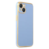 iPhone 14 Gold Kenarlı Parlak Bark Kılıf