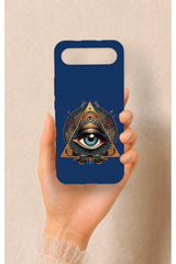 Tecno Spark Slim Uyumlu Pyramid Eye Desenli Silikon Kılıf