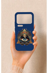 Mi 17 Pro Max Uyumlu Pyramid Eye Desenli Silikon Kılıf