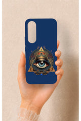 Vivo V70 FE 5G Uyumlu Pyramid Eye Desenli Silikon Kılıf