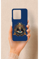 Vivo Y35 Uyumlu Pyramid Eye Desenli Silikon Kılıf