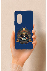 Huawei Nova 9Se Uyumlu Pyramid Eye Desenli Silikon Kılıf