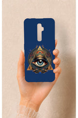 Oppo Reno 2Z Uyumlu Pyramid Eye Desenli Silikon Kılıf