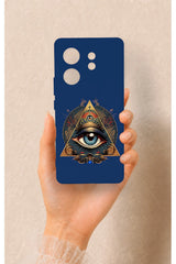 Infinix Zero 30 Uyumlu Pyramid Eye Desenli Silikon Kılıf