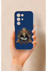 Realme C85 5G Uyumlu Pyramid Eye Desenli Silikon Kılıf