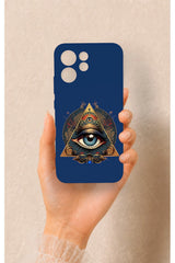Oppo Reno 15F Uyumlu Pyramid Eye Desenli Silikon Kılıf