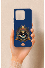Reeder S71 Uyumlu Pyramid Eye Desenli Silikon Kılıf