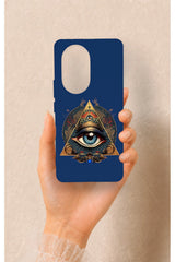 Honor 200 Pro 5G Uyumlu Pyramid Eye Desenli Silikon Kılıf