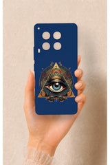Tecno Camon 30 Uyumlu Pyramid Eye Desenli Silikon Kılıf