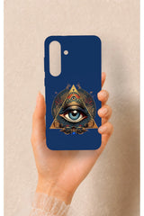 Samsung S25Fe Uyumlu Pyramid Eye Desenli Silikon Kılıf