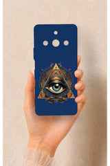 Realme 11 Pro Uyumlu Pyramid Eye Desenli Silikon Kılıf