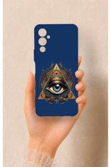 Tecno Pova Neo 4 Uyumlu Pyramid Eye Desenli Silikon Kılıf