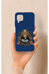 Huawei P40 Lite Uyumlu Pyramid Eye Desenli Silikon Kılıf