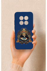 Redmi Note 15 Pro 5G Uyumlu Pyramid Eye Desenli Silikon Kılıf