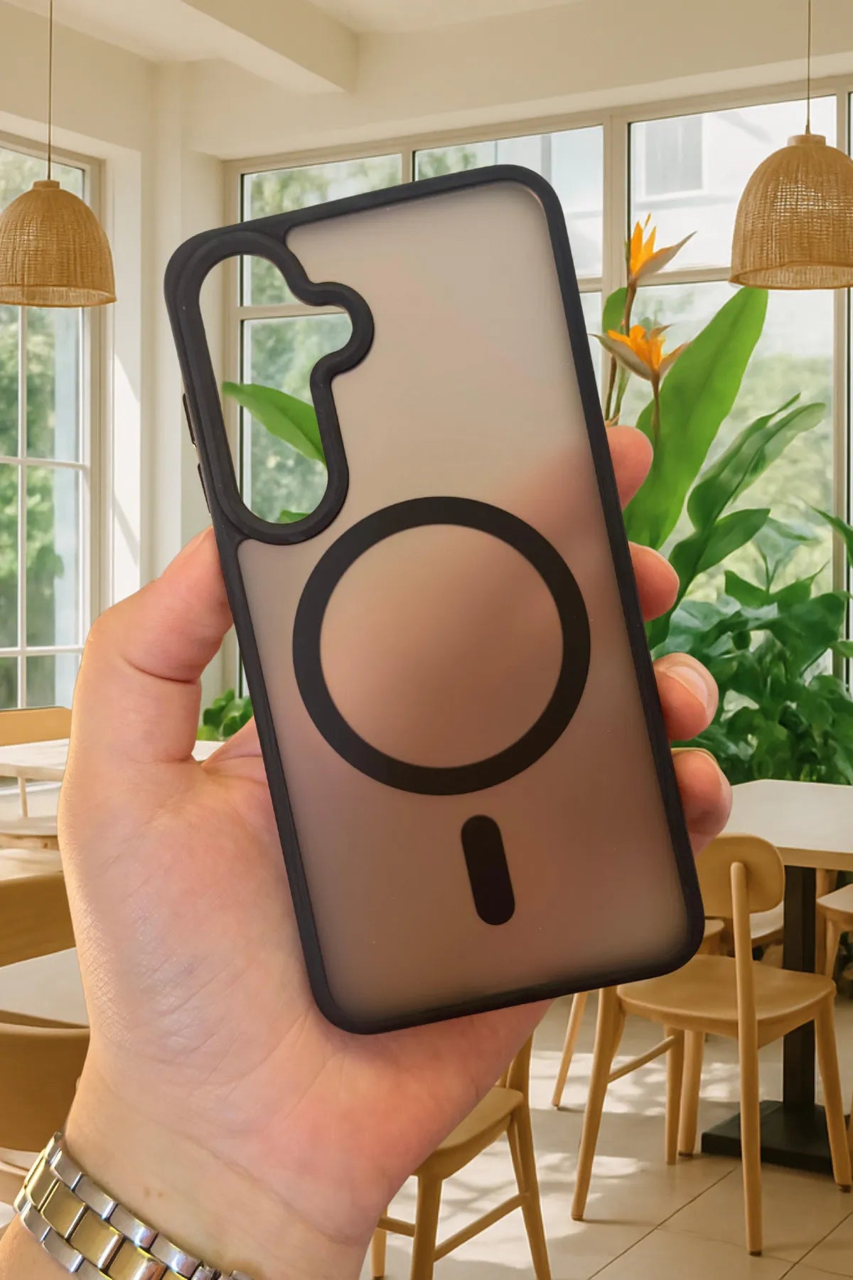 Samsung Galaxy S25 Magsafe Uyumlu Mat Kamera Korumalı Renkli Vio Kılıf